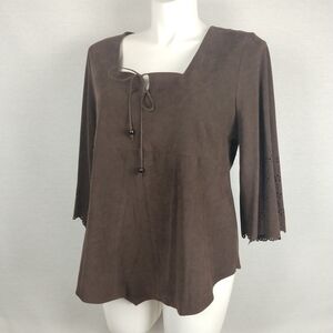 Roaman's Faux Suede top